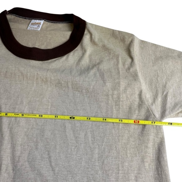 Vintage Sportswear Men’s Brown/Tan Medium Ringer Tee - Picture 5 of 8